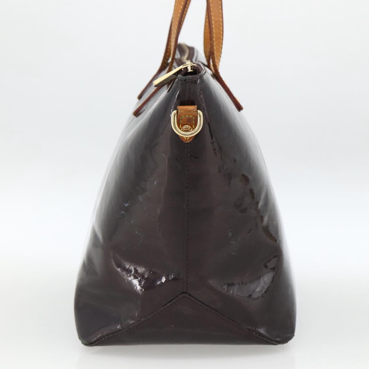 LOUIS VUITTON Monogram Vernis Bellevue GM Tote Bag Amarante M93589 Auth BSZ599