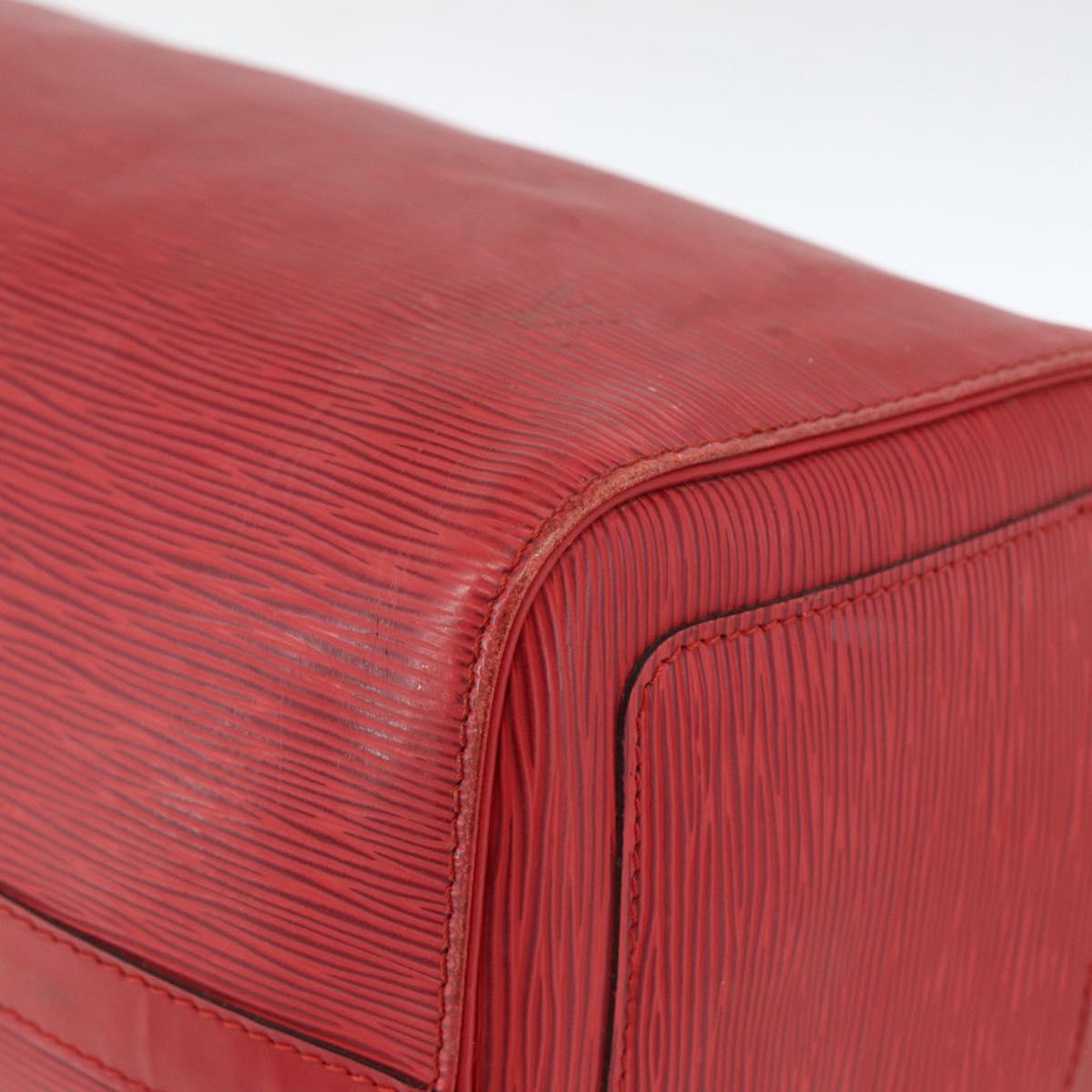 LOUIS VUITTON Epi Speedy 30 Hand Bag Castilian Red M43007 LV Auth BSZ602
