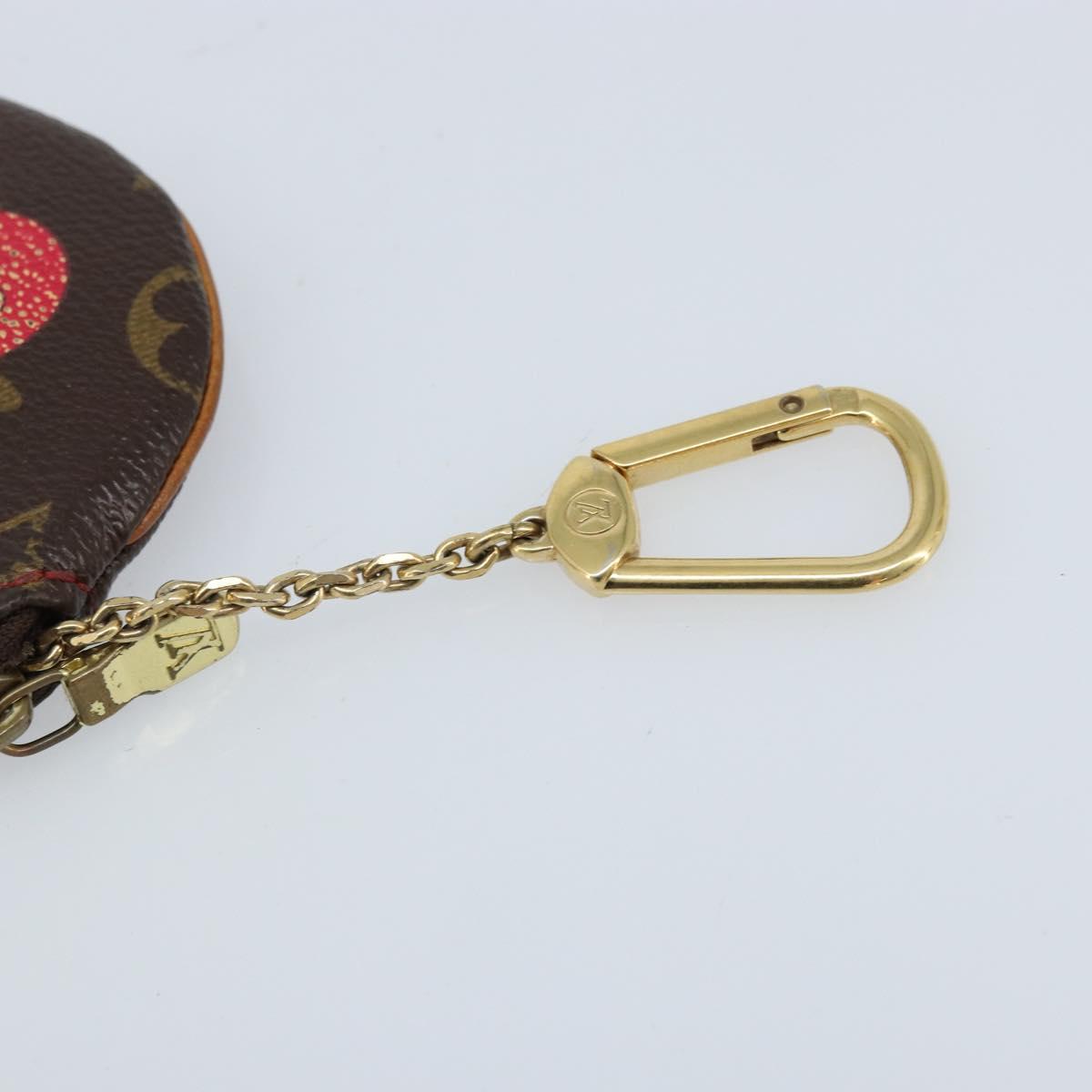 LOUIS VUITTON Monogram Cherry Porte Monnaie Ron Coin Purse M95043 Auth BSZ616A