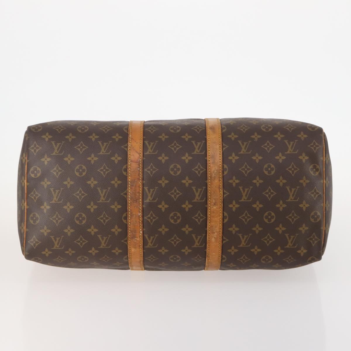 LOUIS VUITTON Monogram Keepall 50 Boston Bag M41426 LV Auth BSZ706