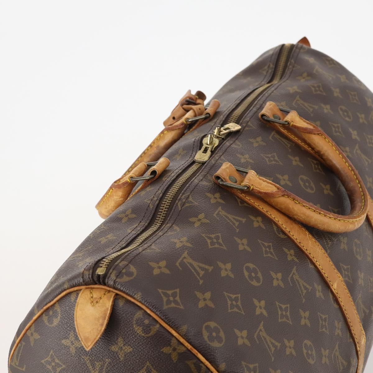 LOUIS VUITTON Monogram Keepall 50 Boston Bag M41426 LV Auth BSZ706