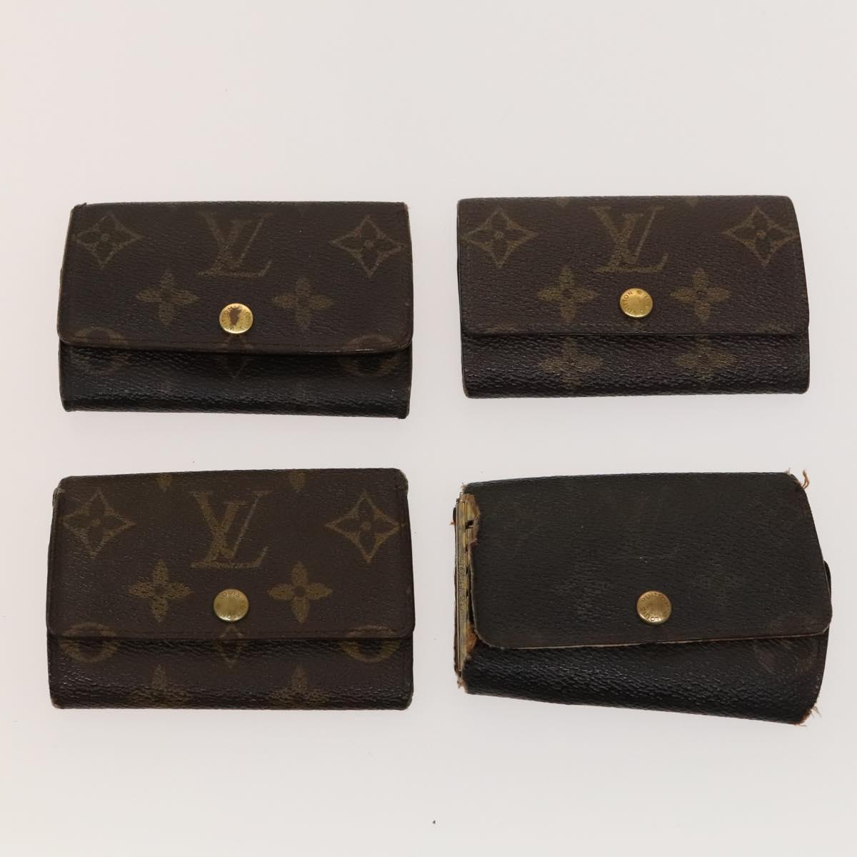 LOUIS VUITTON Monogram Key Case 10set LV Auth CB075
