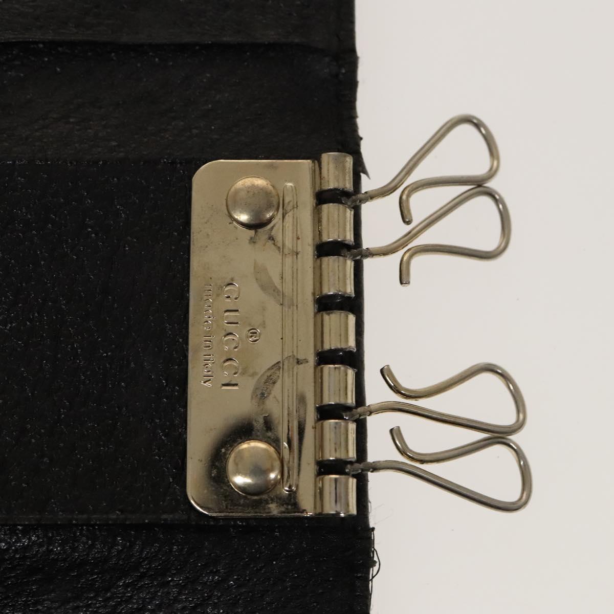 GUCCI GG Canvas Key Case 10set Beige Black Auth CB085