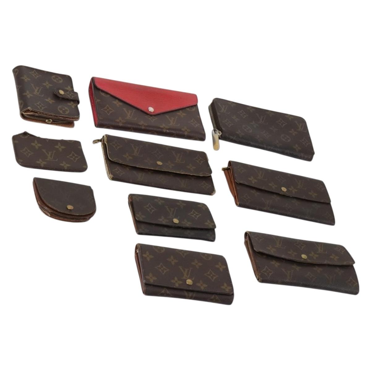 LOUIS VUITTON Monogram Wallet 10 Set LV Auth CB124