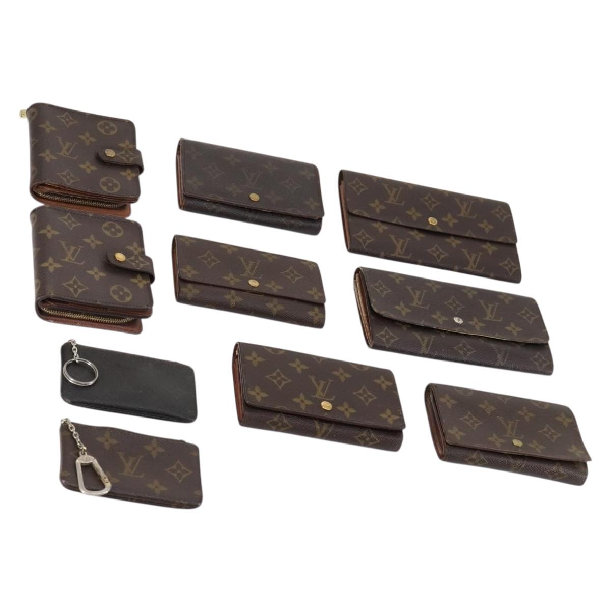 LOUIS VUITTON Monogram Wallet 10 Set LV Auth CB125