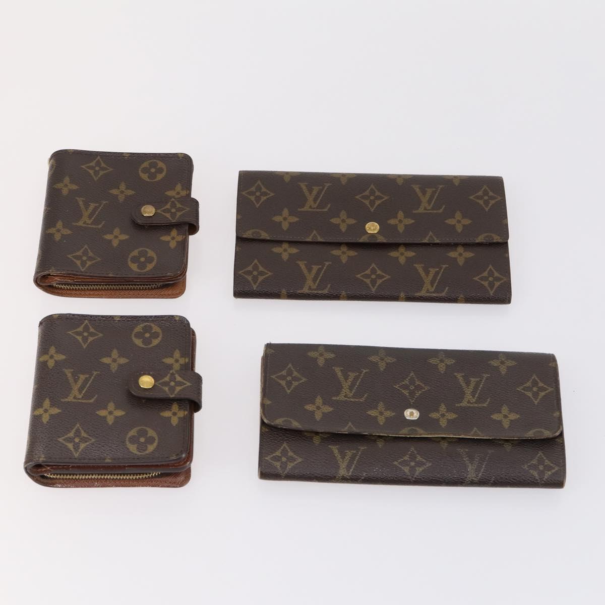 LOUIS VUITTON Monogram Wallet 10 Set LV Auth CB125