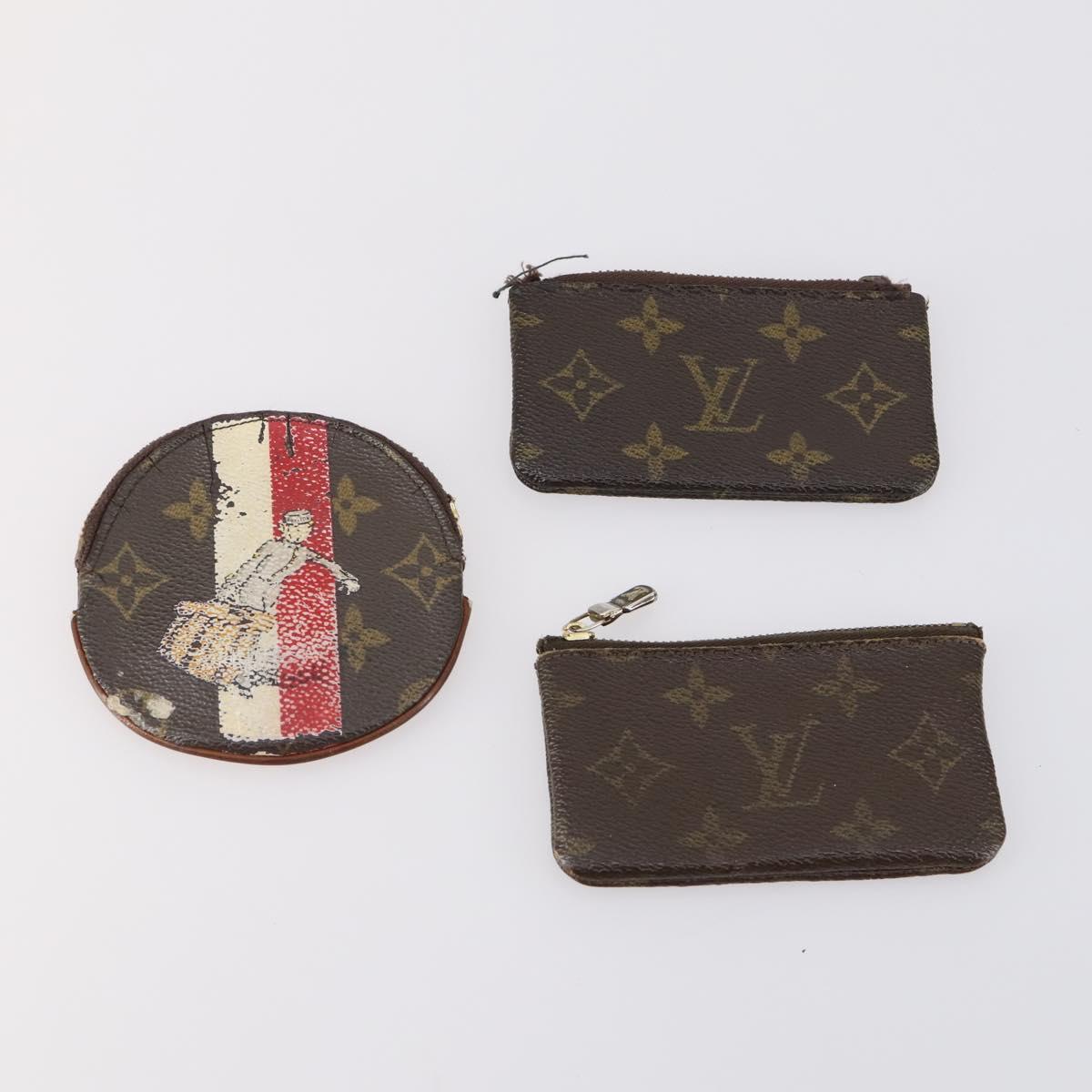LOUIS VUITTON Monogram Wallet 10 Set LV Auth CB126