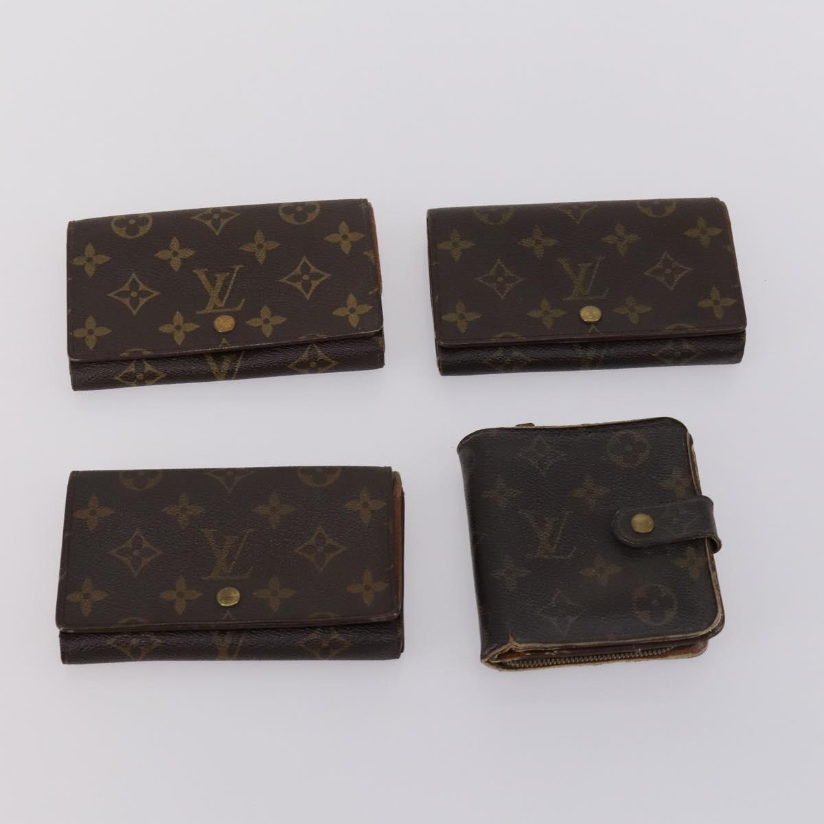 LOUIS VUITTON Monogram Wallet 10 Set LV Auth CB126