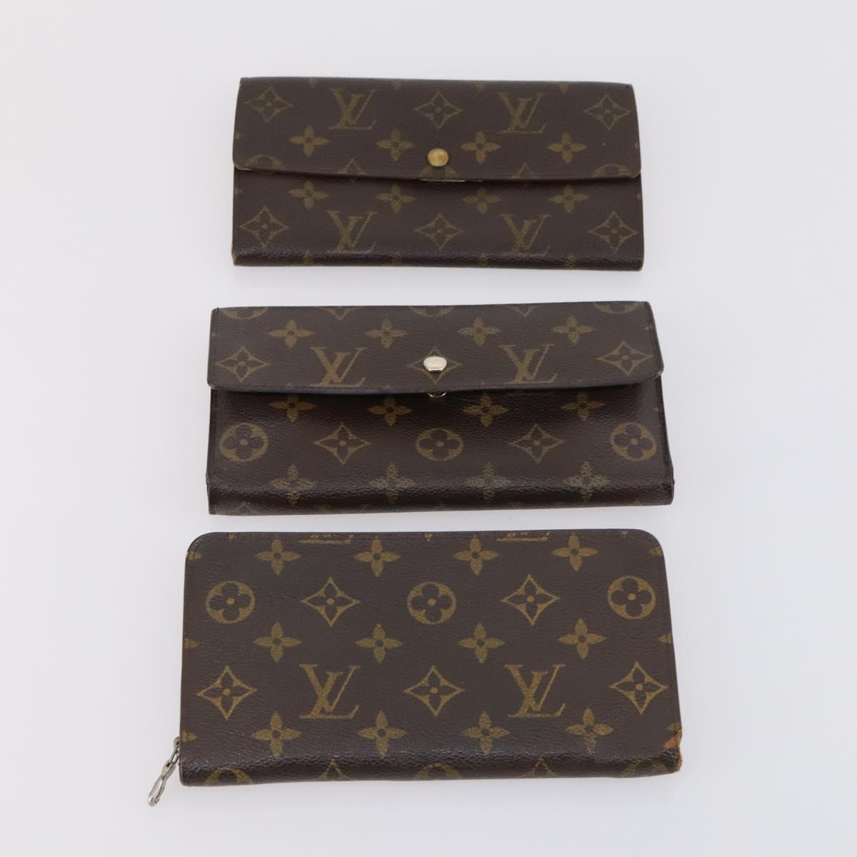 LOUIS VUITTON Monogram Wallet 10 Set LV Auth CB127