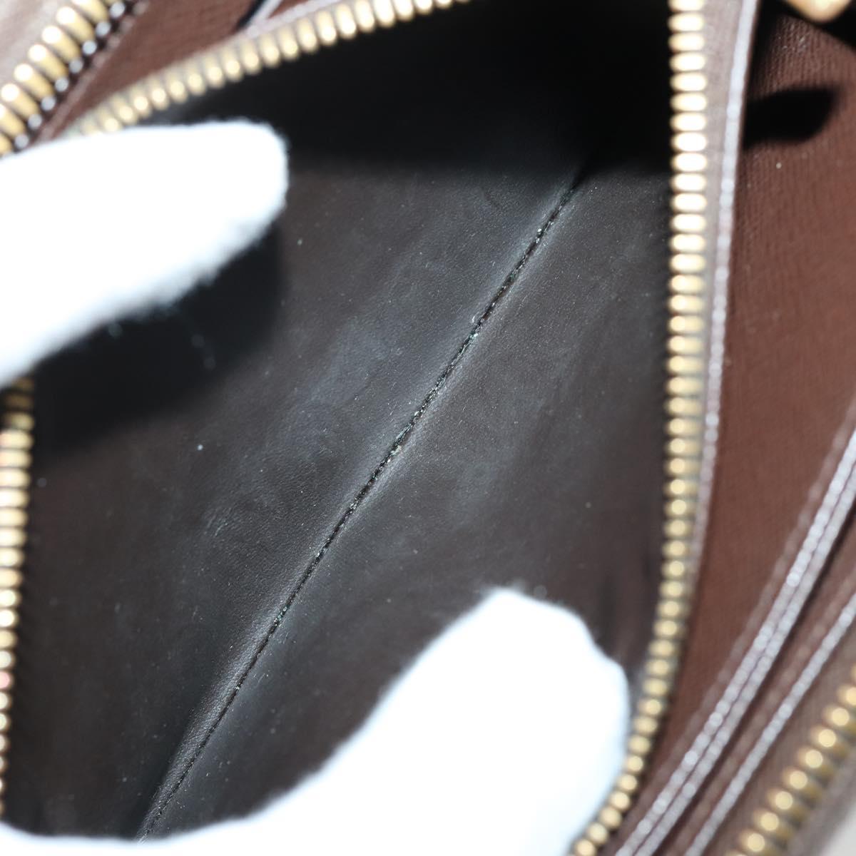 LOUIS VUITTON Damier Ebene Azur Graphite Wallet 10 Set LV Auth CB128