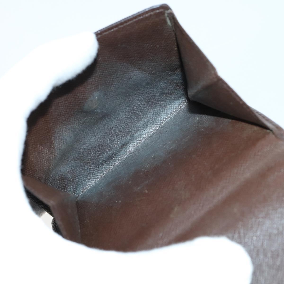 LOUIS VUITTON Damier Ebene Azur Graphite Wallet 10 Set LV Auth CB128