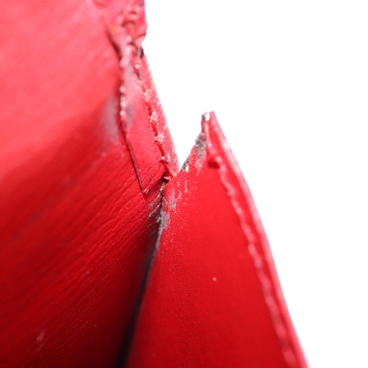 LOUIS VUITTON Monogram Epi Wallet 10 Set Black Red blue LV Auth CB130