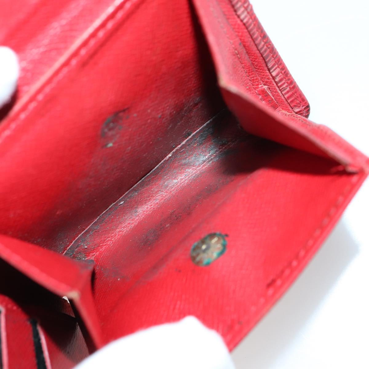 LOUIS VUITTON Monogram Epi Wallet 10 Set Black Red blue LV Auth CB130