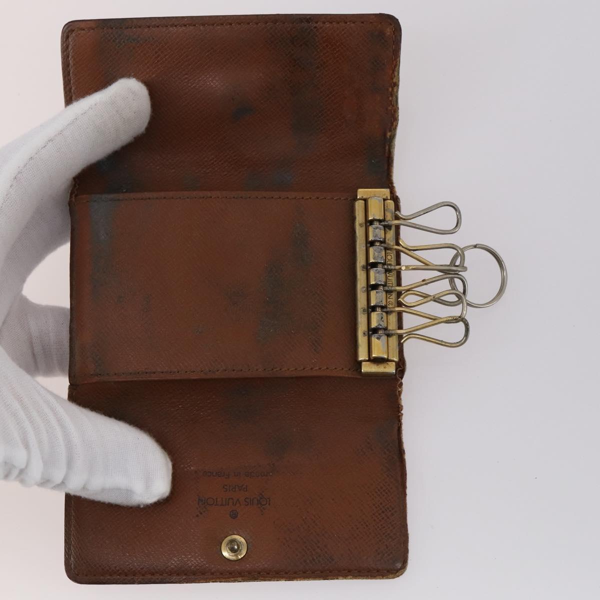 LOUIS VUITTON Monogram Key Case 10 Set LV Auth CB136