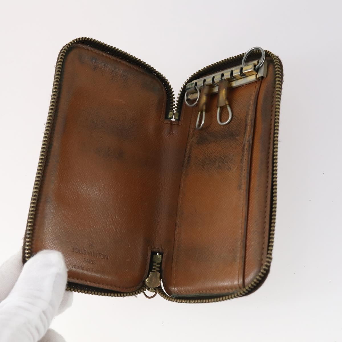 LOUIS VUITTON Monogram Key Case 10 Set LV Auth CB136