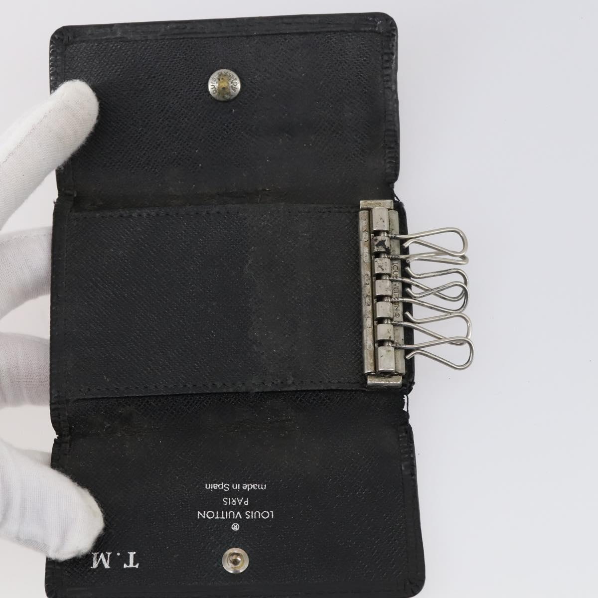 LOUIS VUITTON Monogram epi Key Case 10 Set Red Black LV Auth CB137