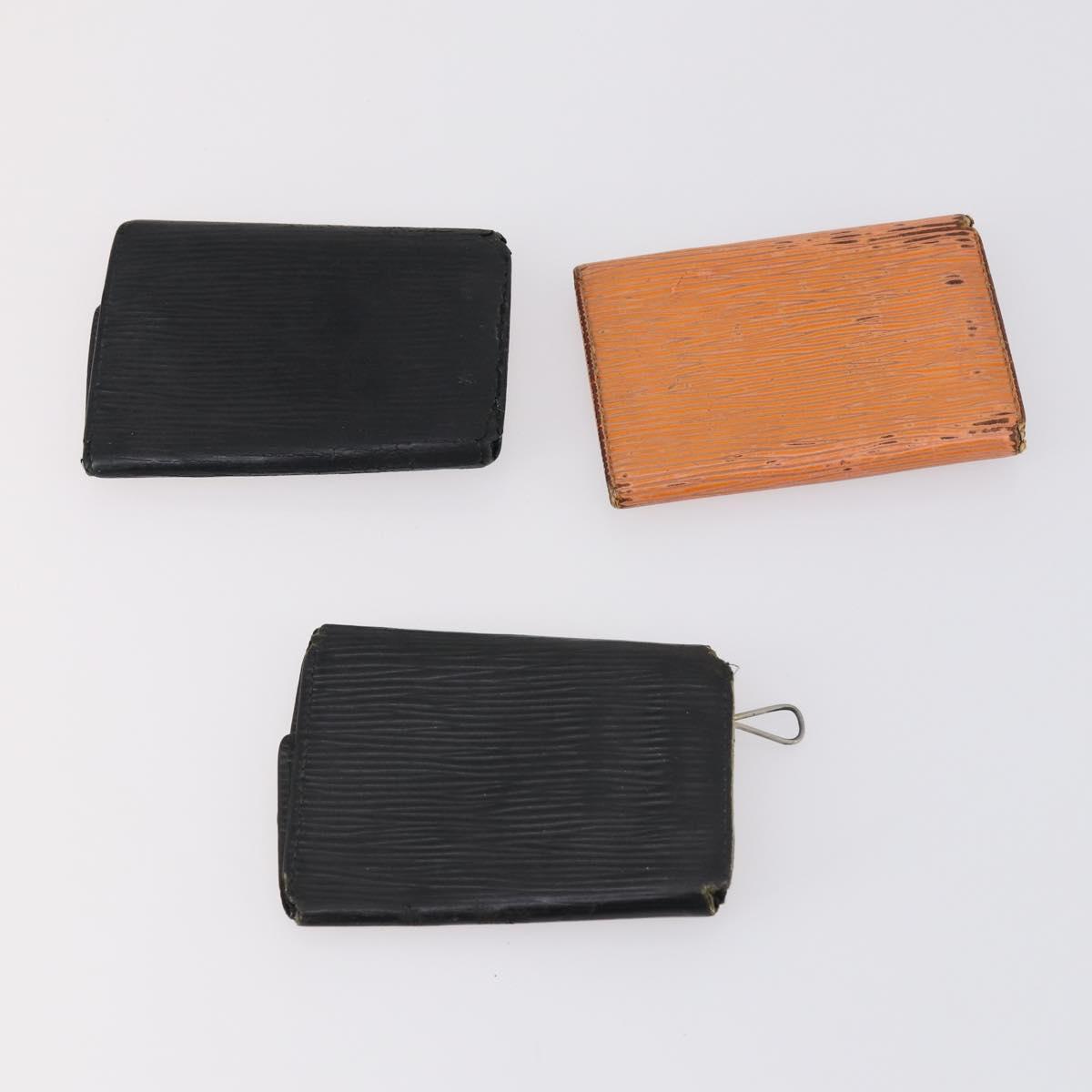 LOUIS VUITTON Monogram epi Key Case 10 Set Red Black LV Auth CB137