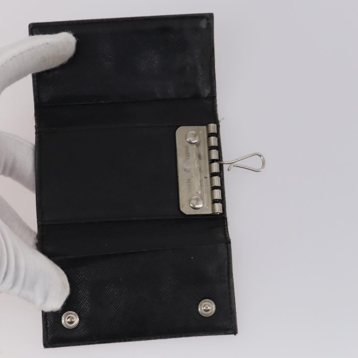 PRADA Key Case Saffiano Nylon 10 Set Pink Black blue Auth CB139