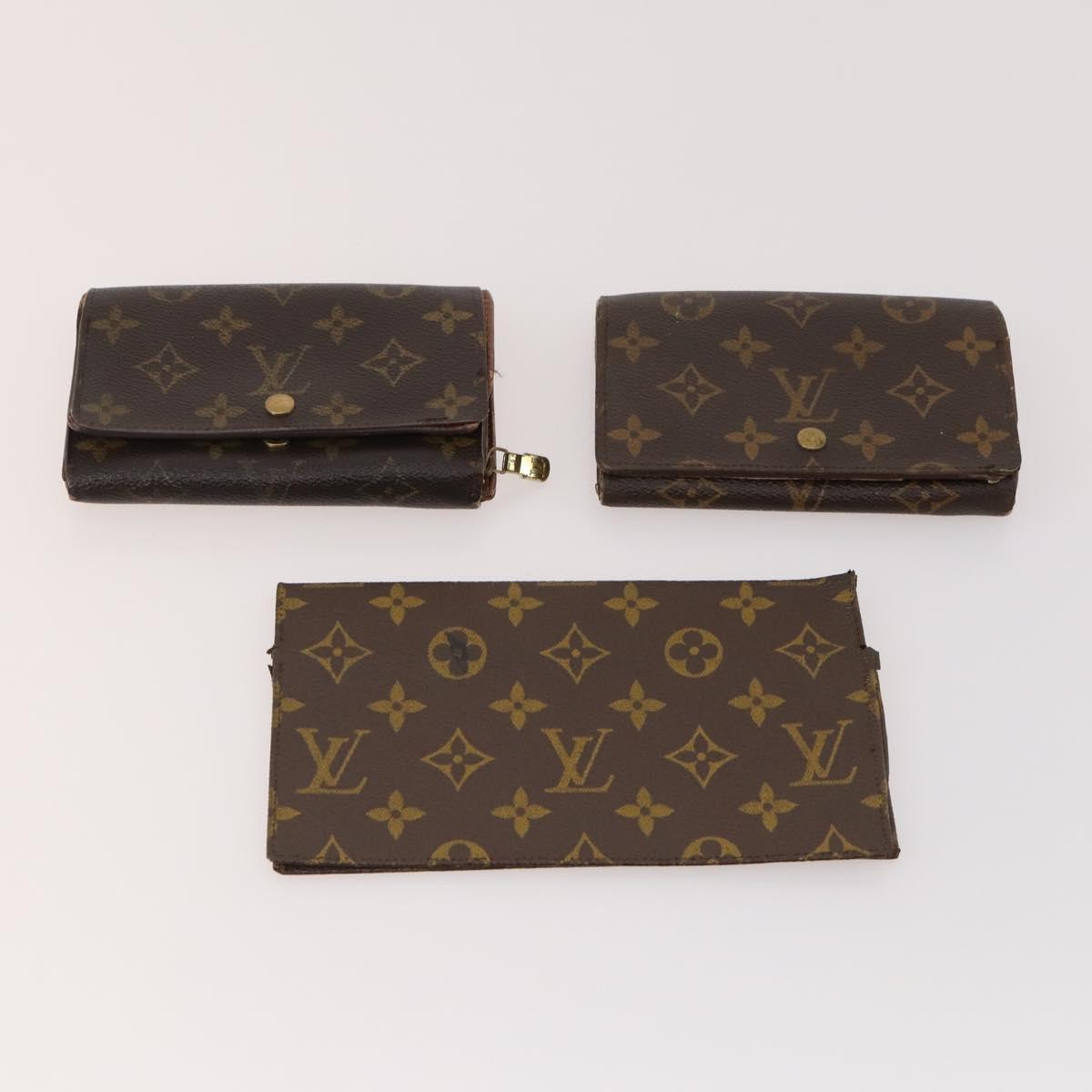 LOUIS VUITTON Monogram Wallet 10 Set LV Auth CB146