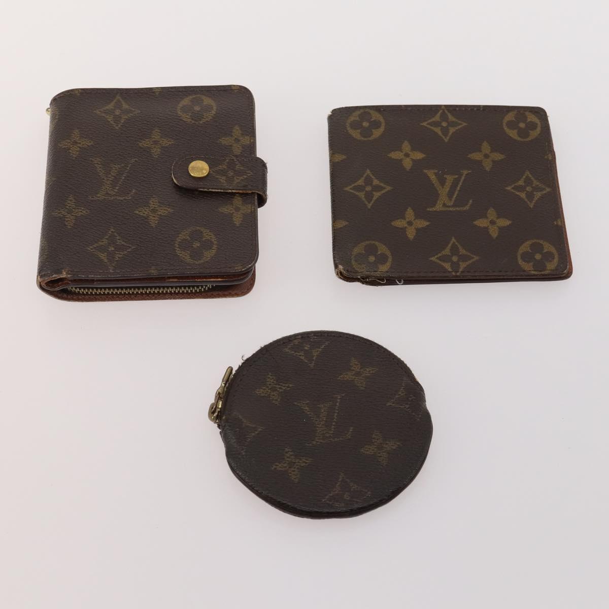 LOUIS VUITTON Monogram Wallet 10 Set LV Auth CB146