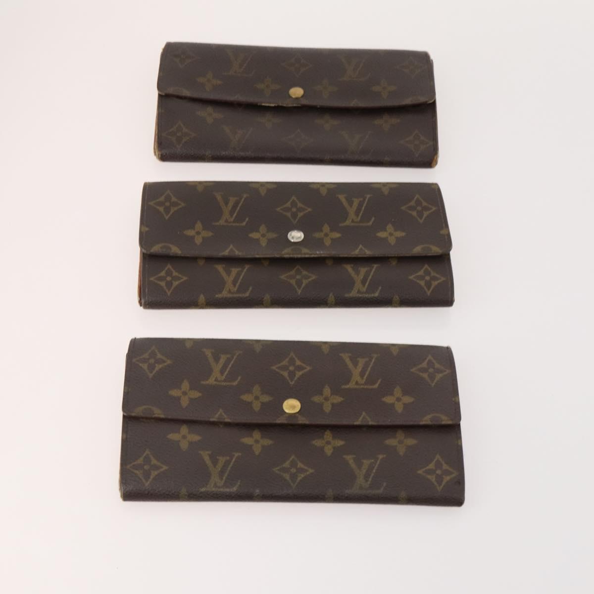 LOUIS VUITTON Monogram Wallet 10 Set LV Auth CB147