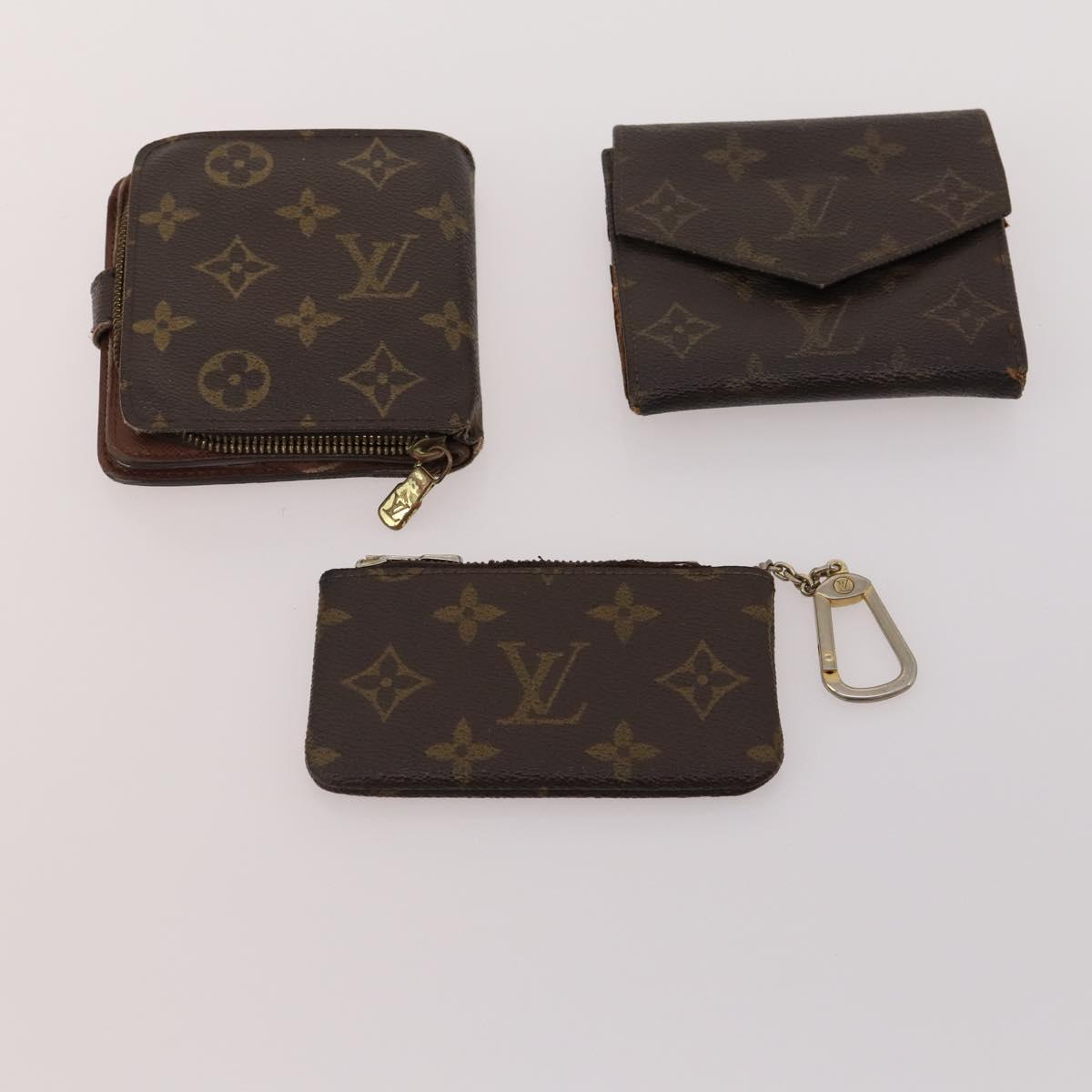 LOUIS VUITTON Monogram Wallet 10 Set LV Auth CB147