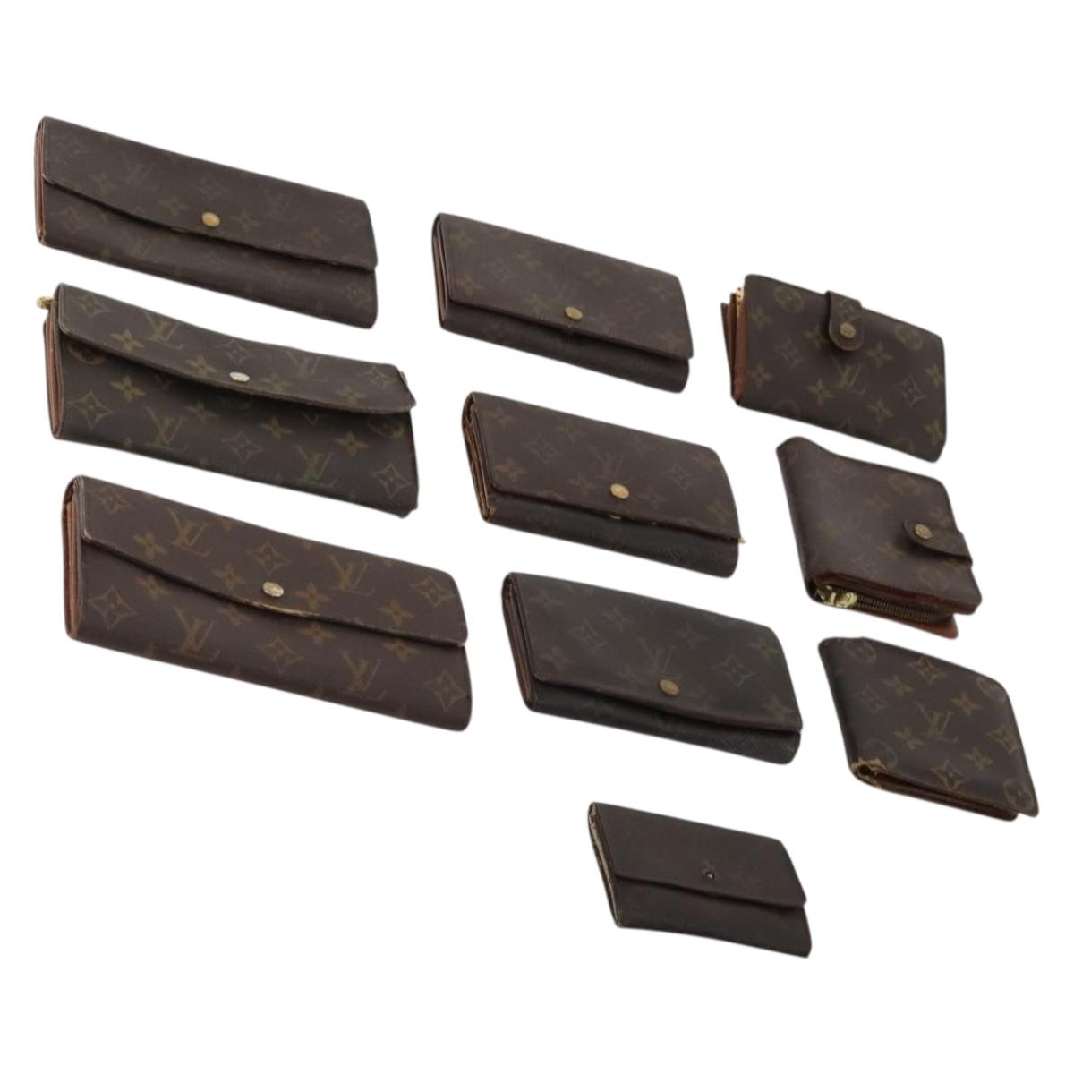 LOUIS VUITTON Monogram Wallet 10 Set LV Auth CB149