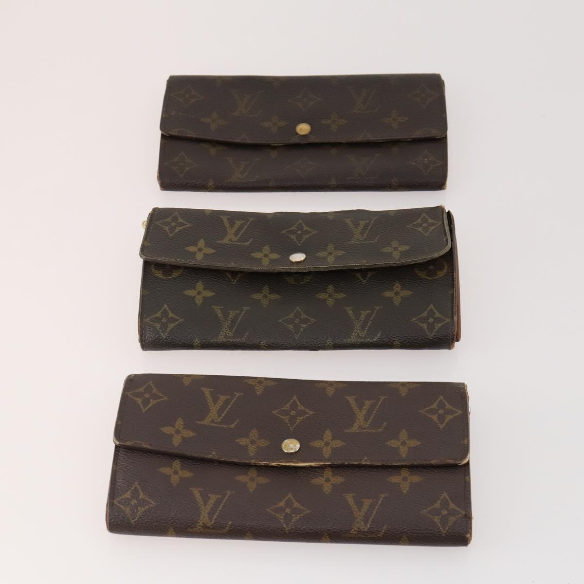 LOUIS VUITTON Monogram Wallet 10 Set LV Auth CB149