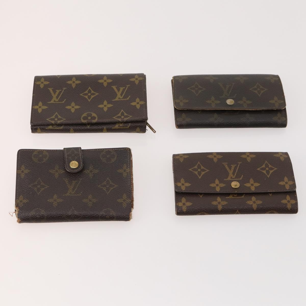LOUIS VUITTON Monogram Wallet 10 Set LV Auth CB151