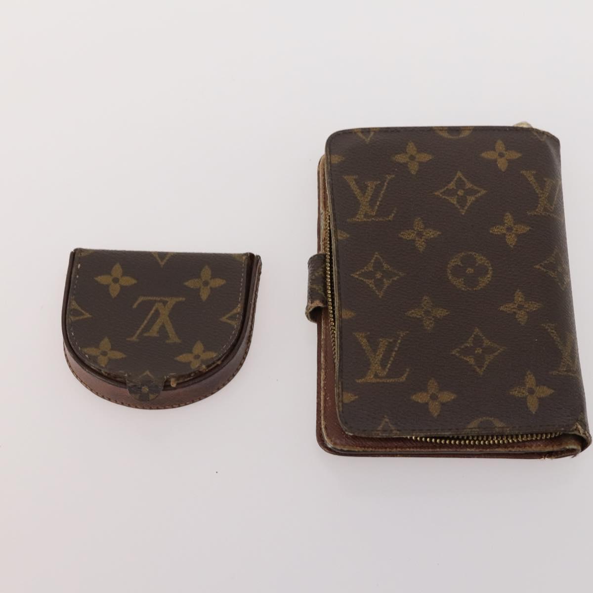 LOUIS VUITTON Monogram Wallet 10 Set LV Auth CB151