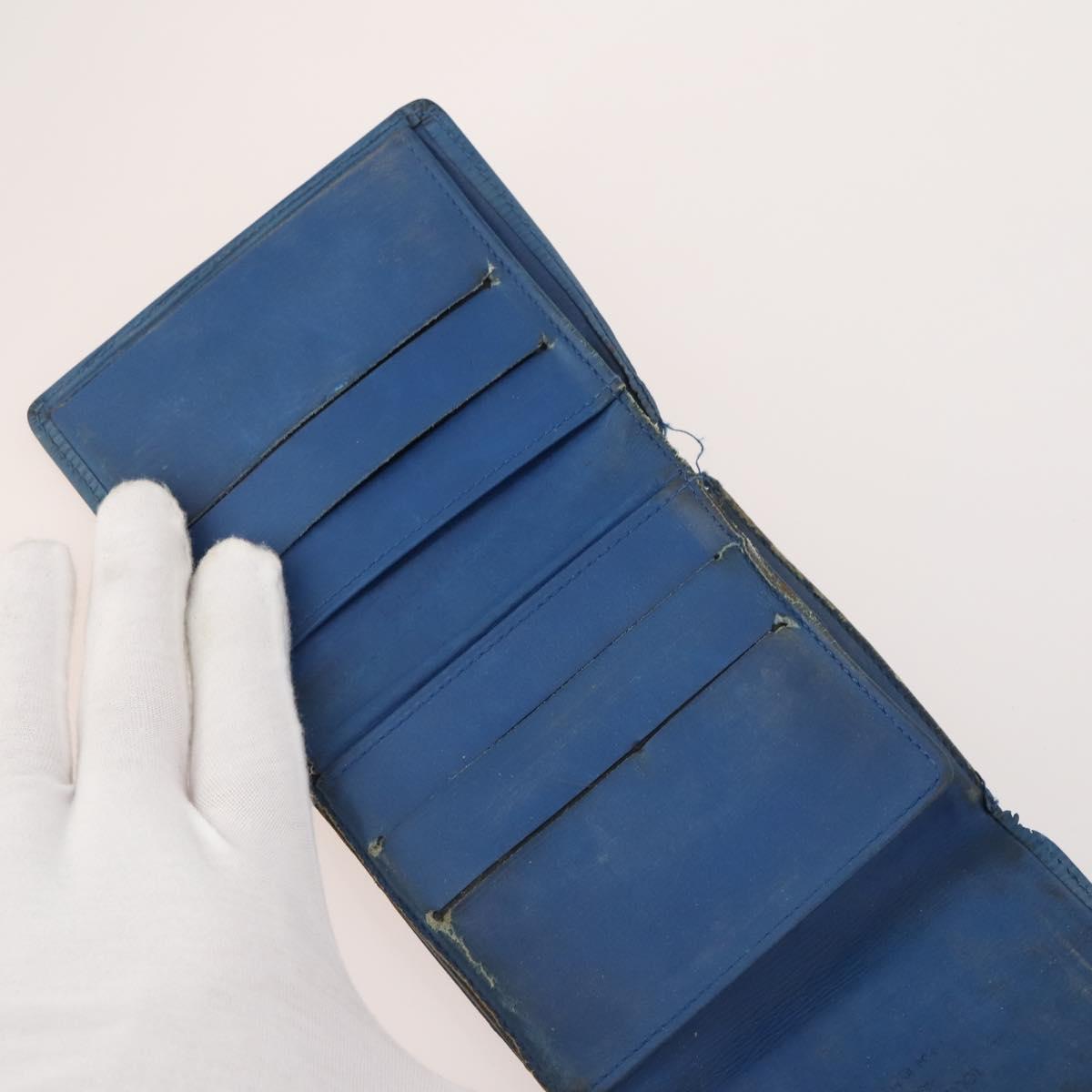 LOUIS VUITTON Epi Wallet 10 Set Black Red blue LV Auth CB154