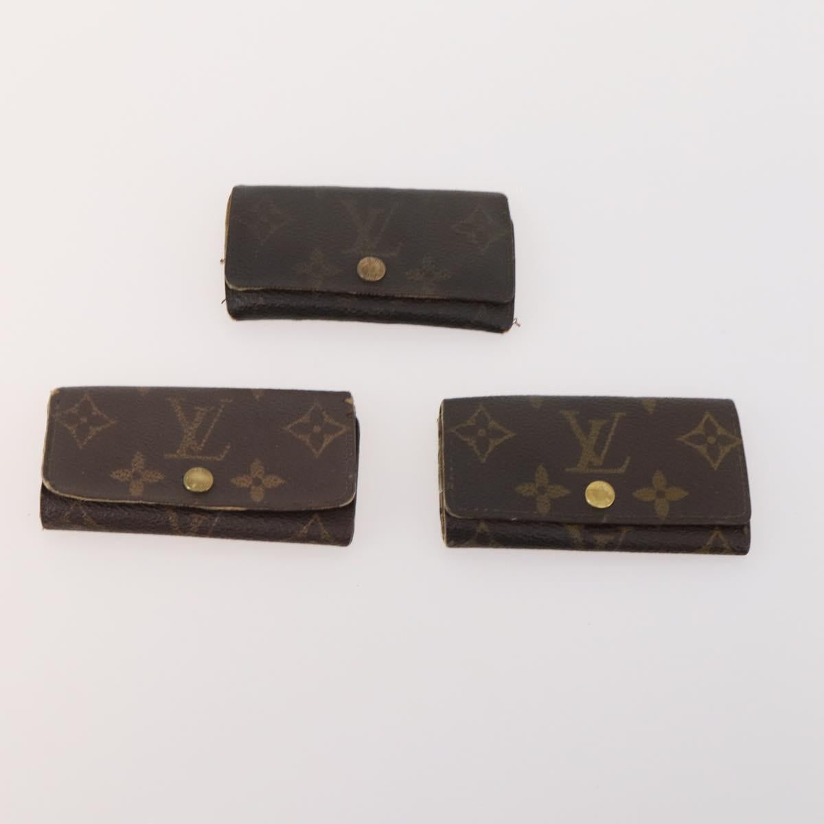 LOUIS VUITTON Monogram Key Case 10 Set LV Auth CB161