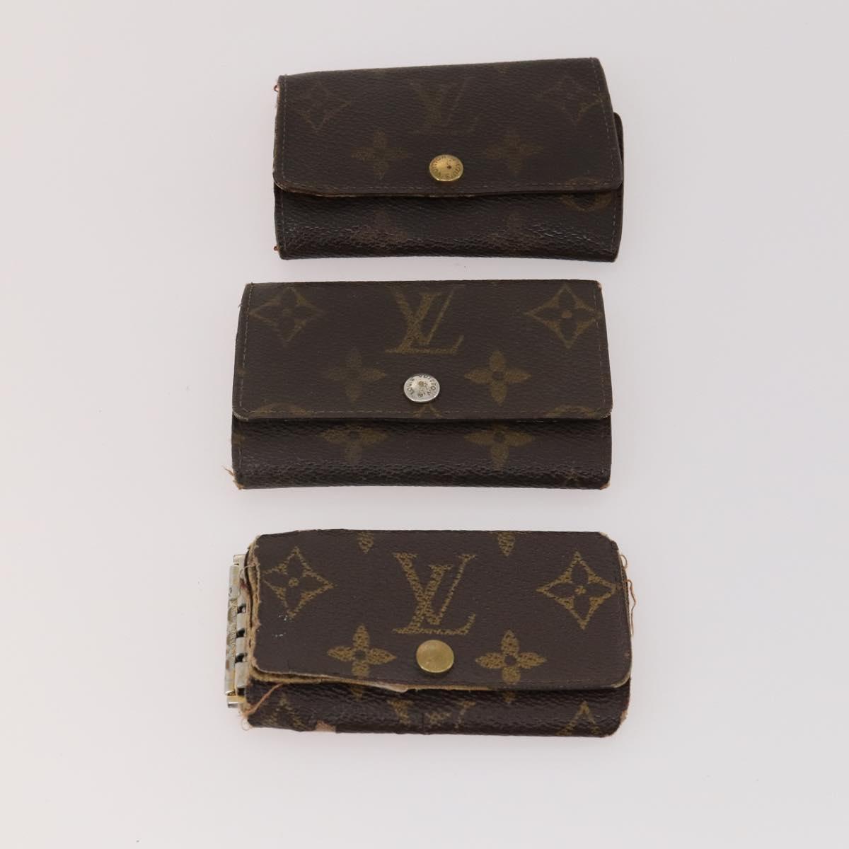 LOUIS VUITTON Monogram Key Case 10 Set LV Auth CB162