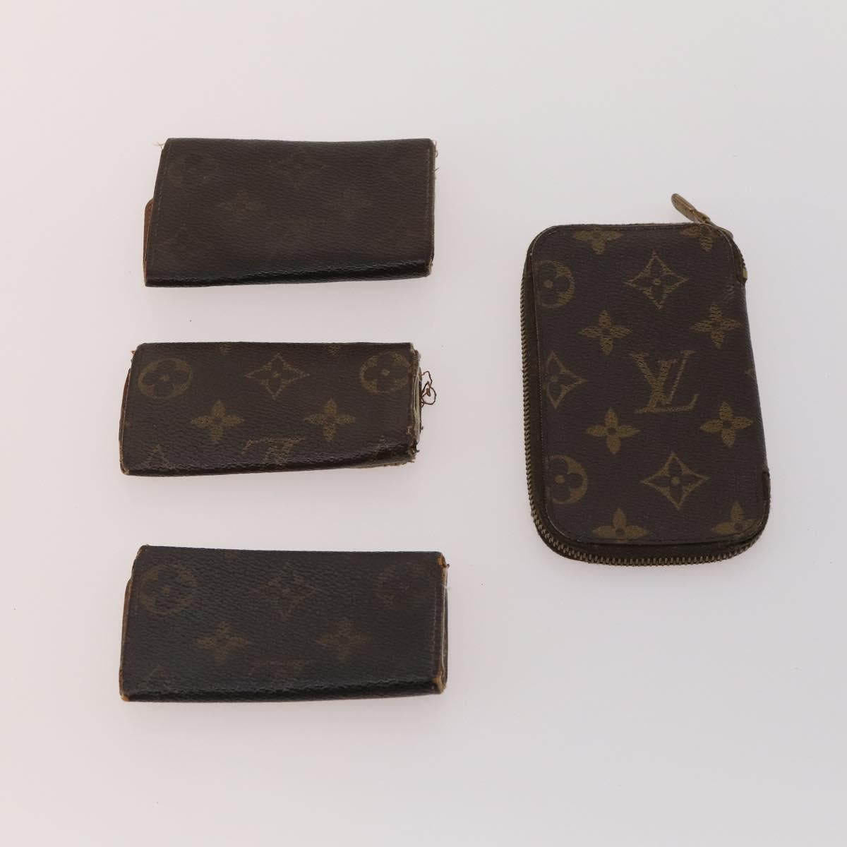 LOUIS VUITTON Monogram Key Case 10 Set LV Auth CB163