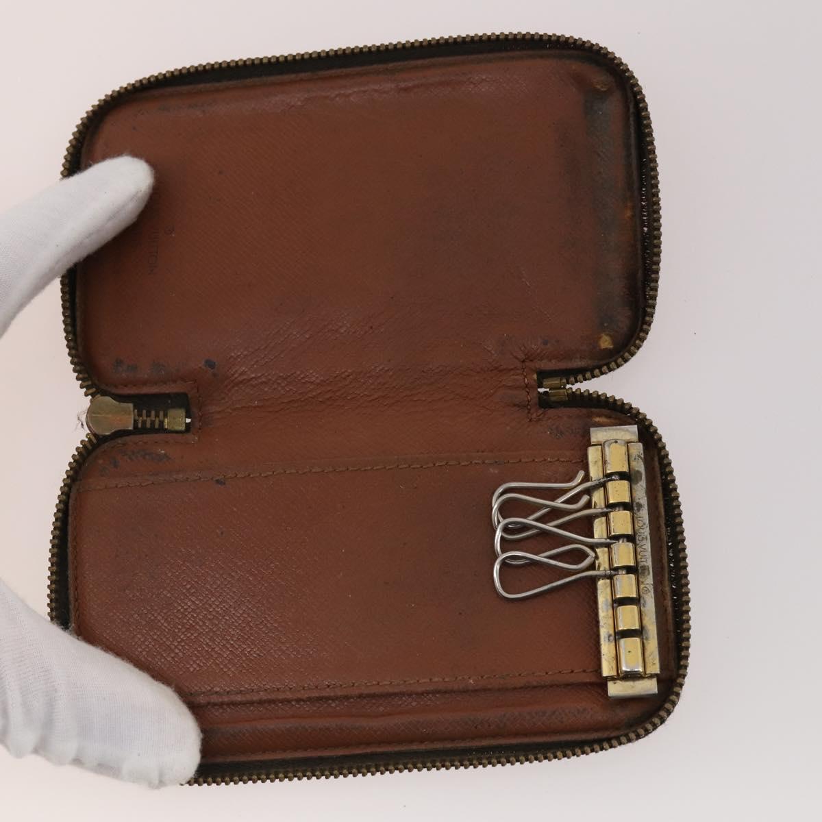 LOUIS VUITTON Monogram Key Case 10 Set LV Auth CB163