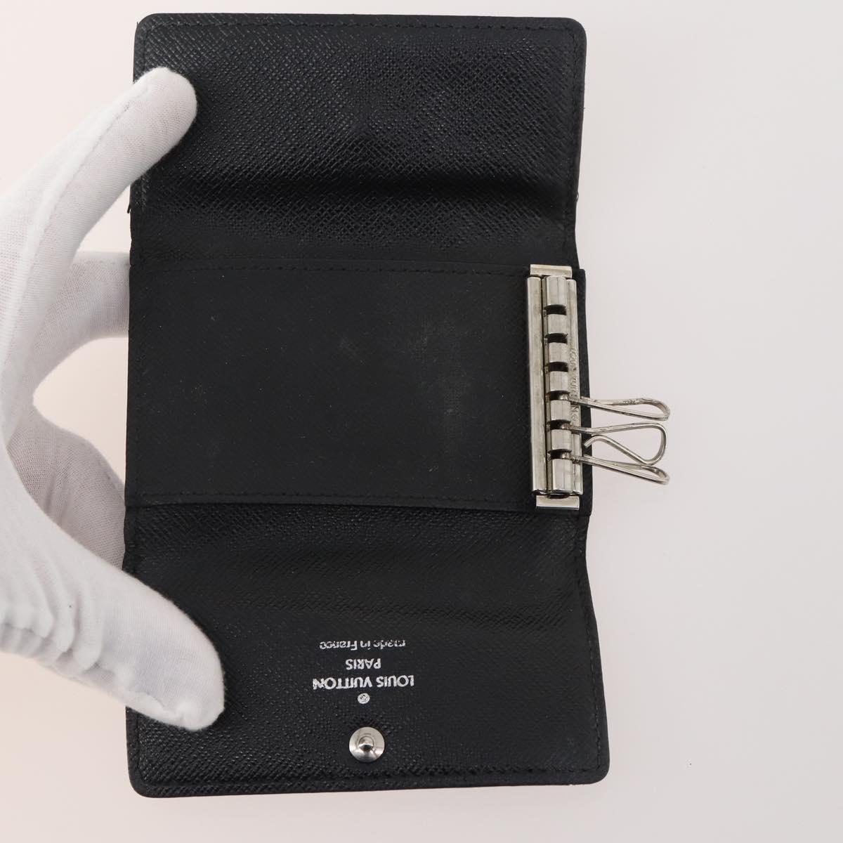 LOUIS VUITTON Monogram Damier Azur Graphite Key Case 10 Set LV Auth CB164