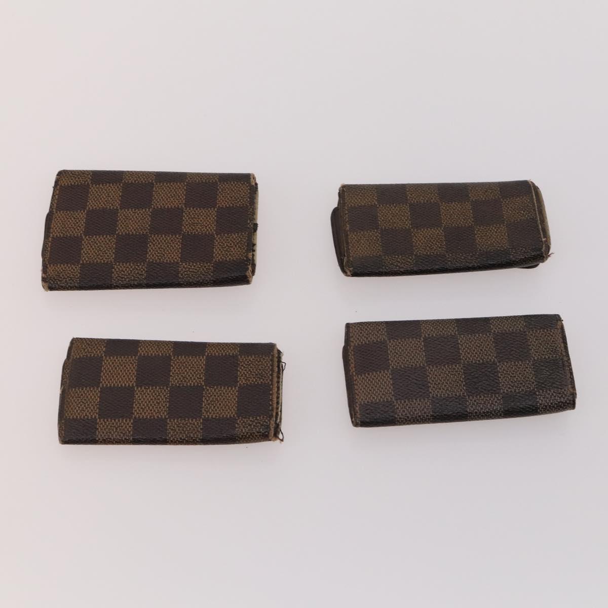 LOUIS VUITTON Damier Ebene Key Case 10 Set LV Auth CB165