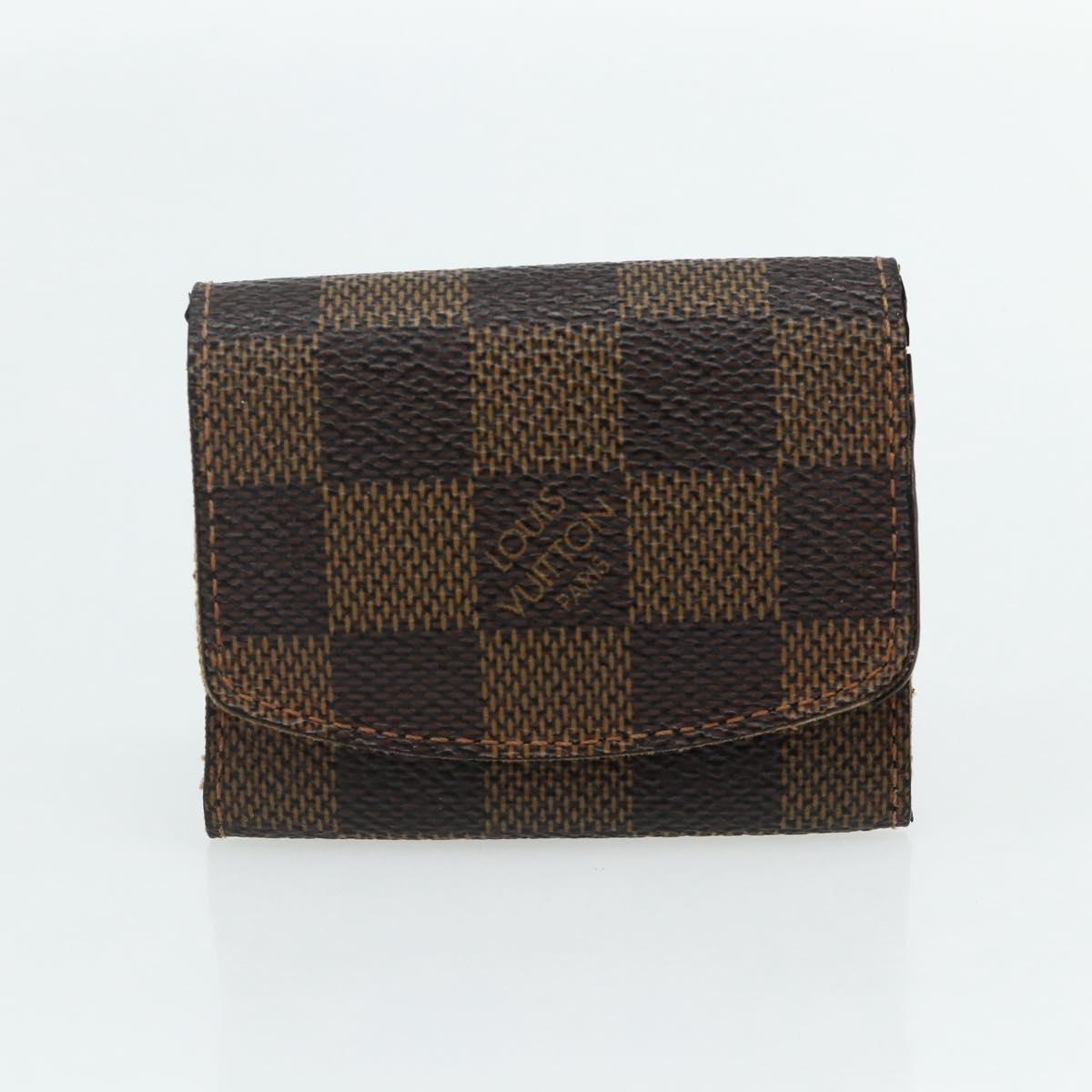 LOUIS VUITTON Damier Ebene Taiga Cuff Case 3 Set LV Auth CB169