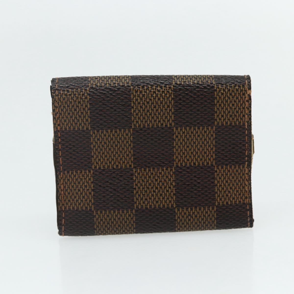 LOUIS VUITTON Damier Ebene Taiga Cuff Case 3 Set LV Auth CB169