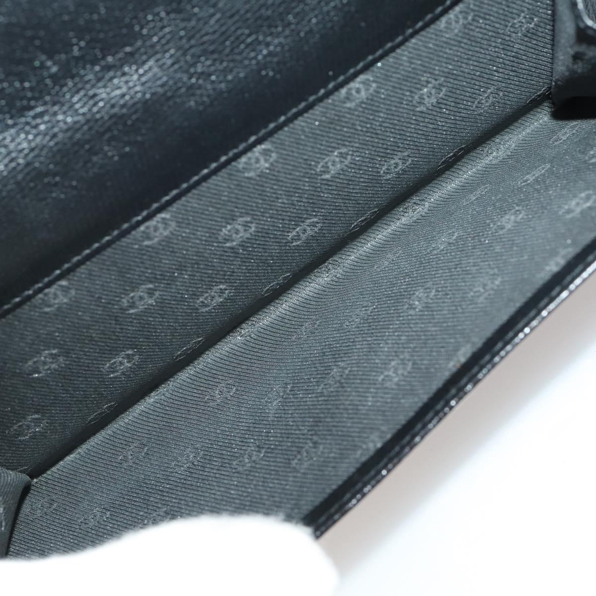 CHANEL Wallet Caviar Skin 10 Set Black White pink CC Auth CB170