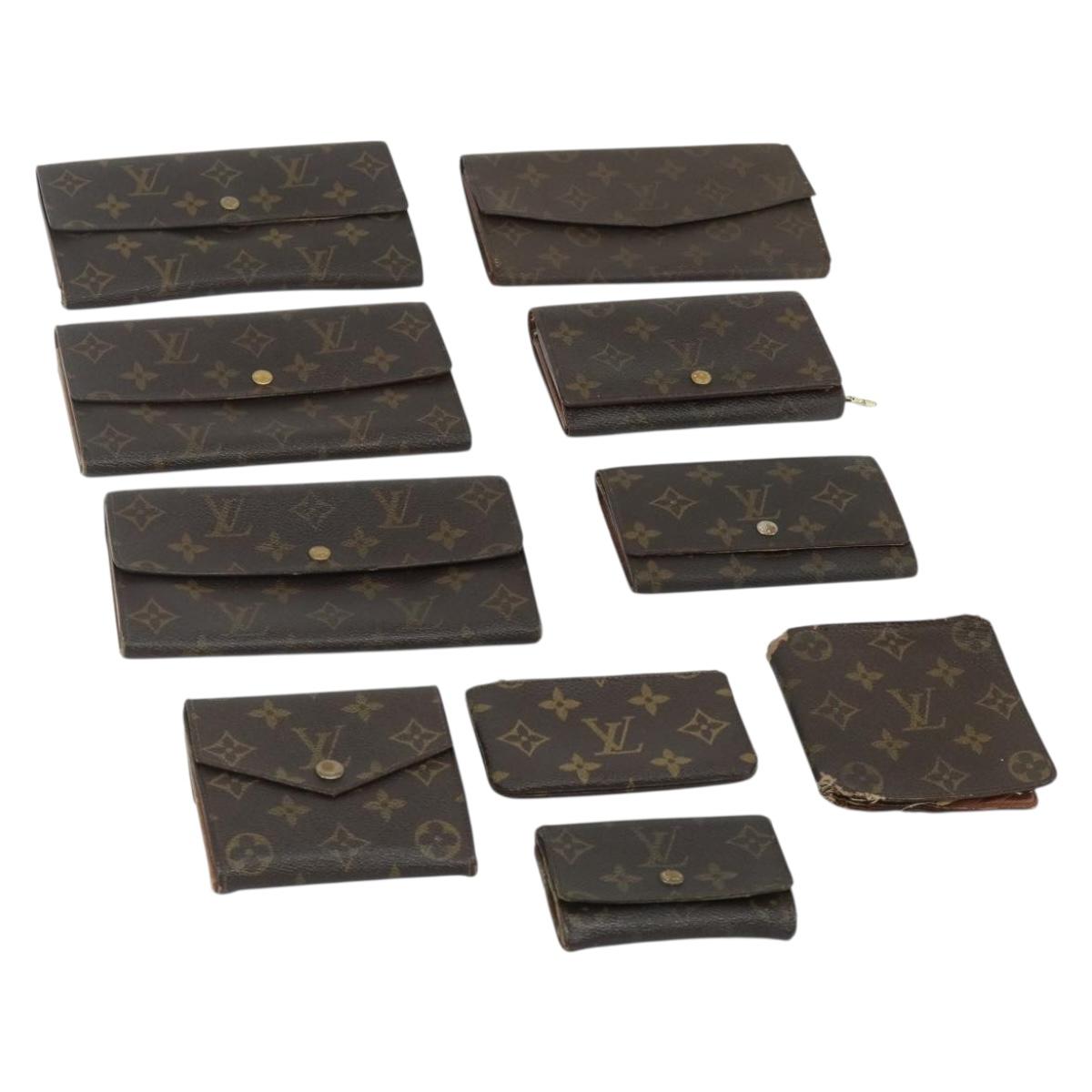LOUIS VUITTON Monogram Wallet 10 Set LV Auth CB174