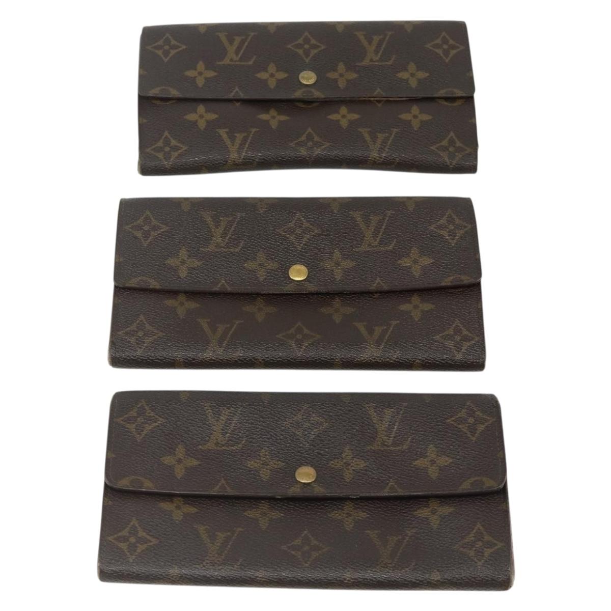 LOUIS VUITTON Monogram Wallet 10 Set LV Auth CB174