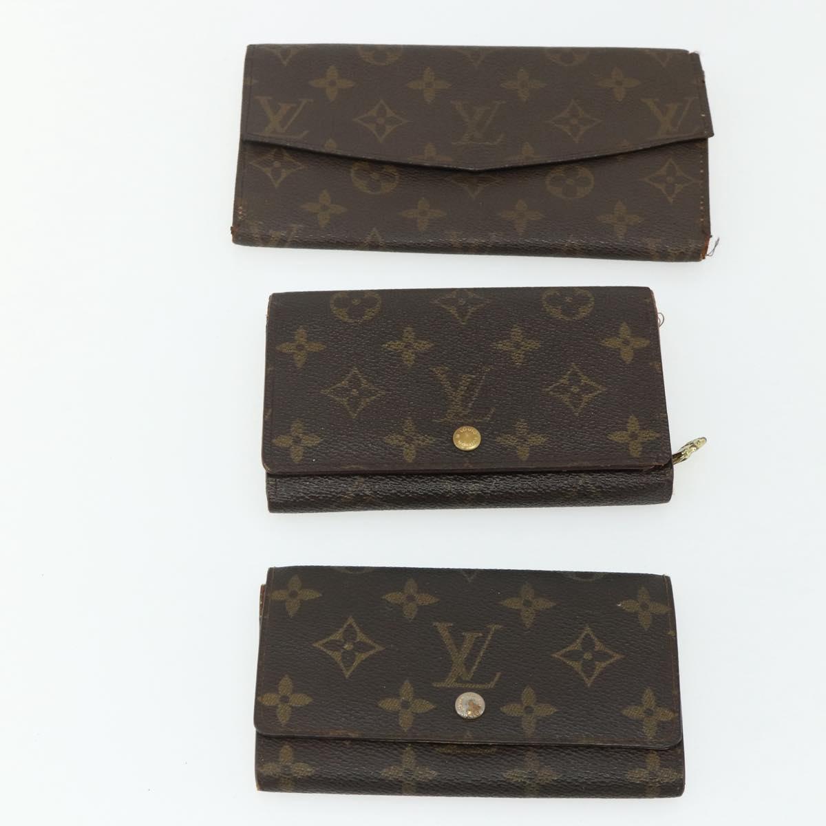 LOUIS VUITTON Monogram Wallet 10 Set LV Auth CB174