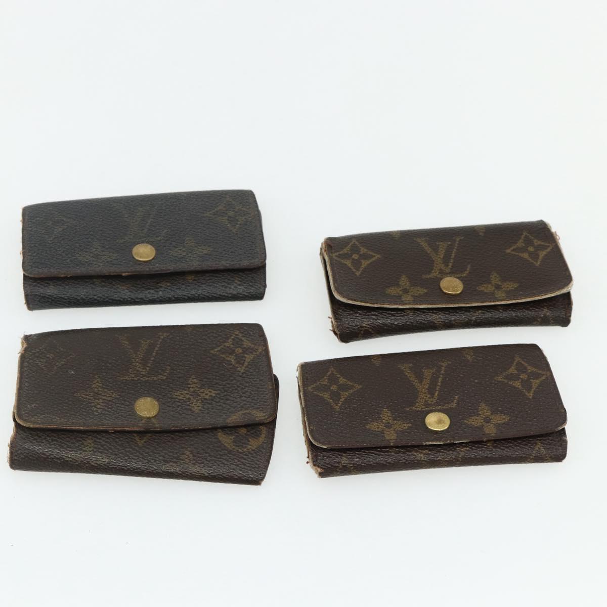 LOUIS VUITTON Monogram Key Case 10 Set LV Auth CB181