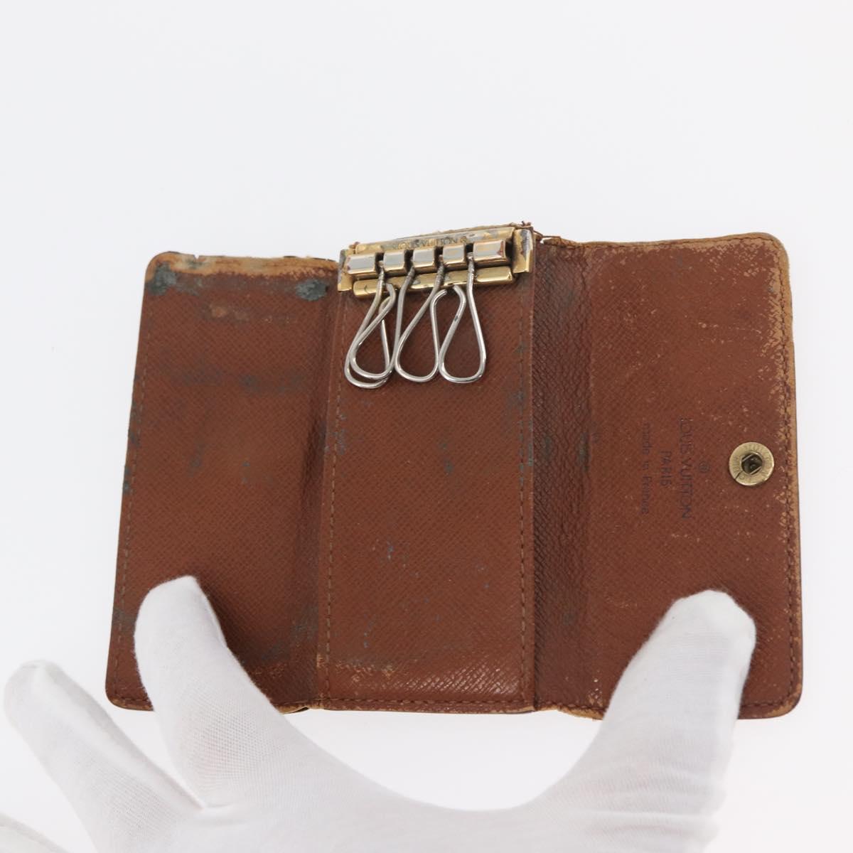 LOUIS VUITTON Monogram Key Case 10 Set LV Auth CB183