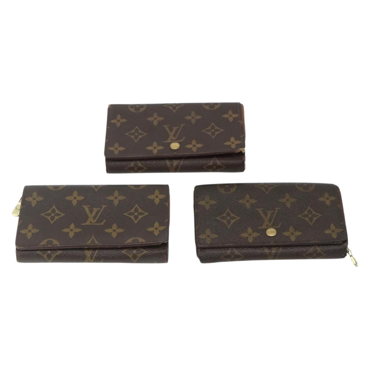 LOUIS VUITTON Monogram Wallet 10 Set LV Auth CB184