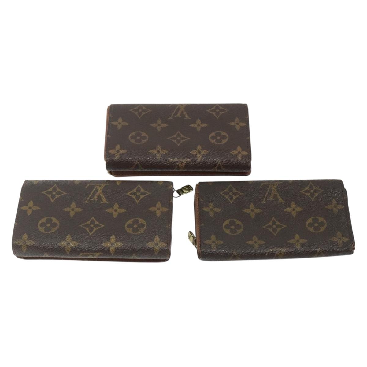 LOUIS VUITTON Monogram Wallet 10 Set LV Auth CB184