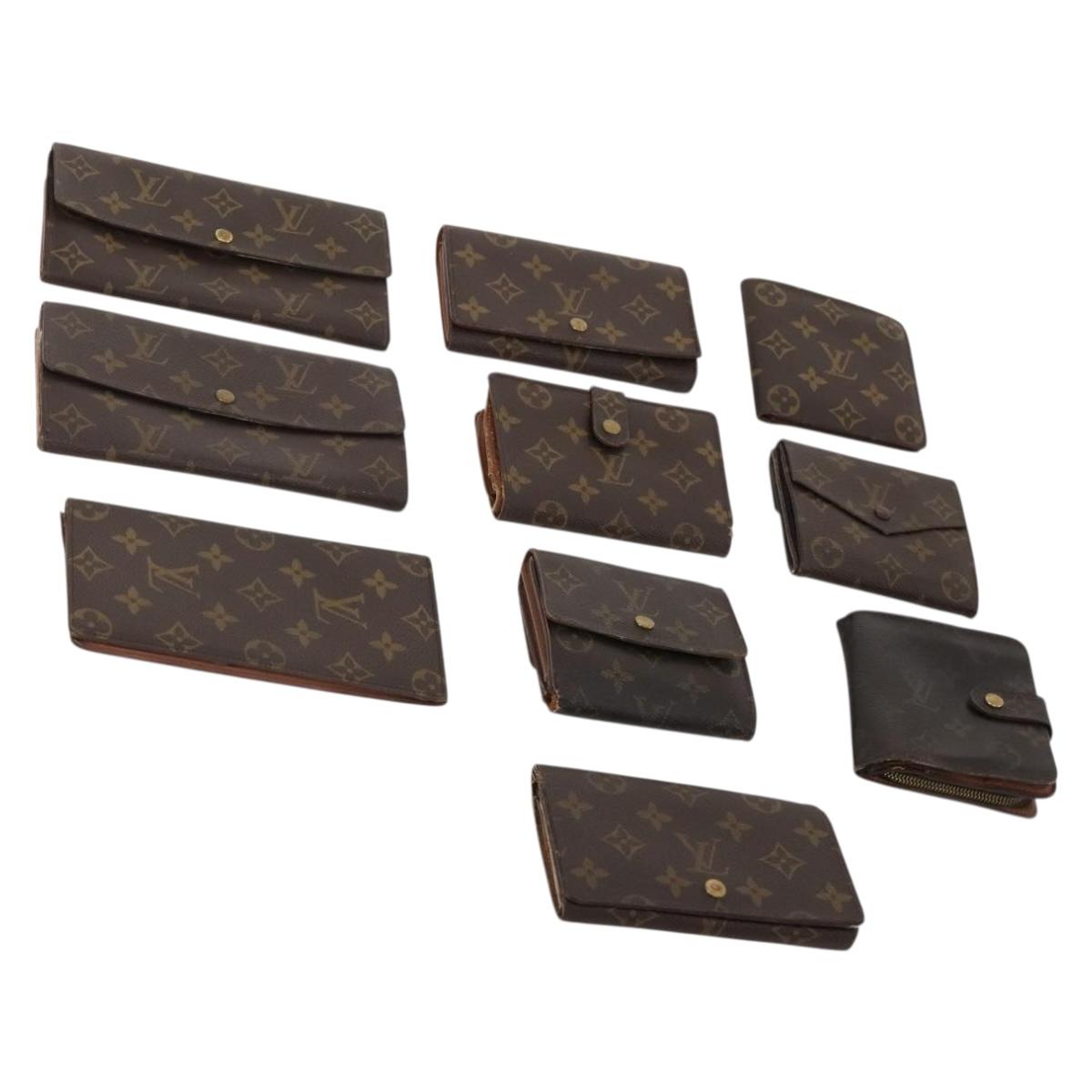 LOUIS VUITTON Monogram Wallet 10 Set LV Auth CB185