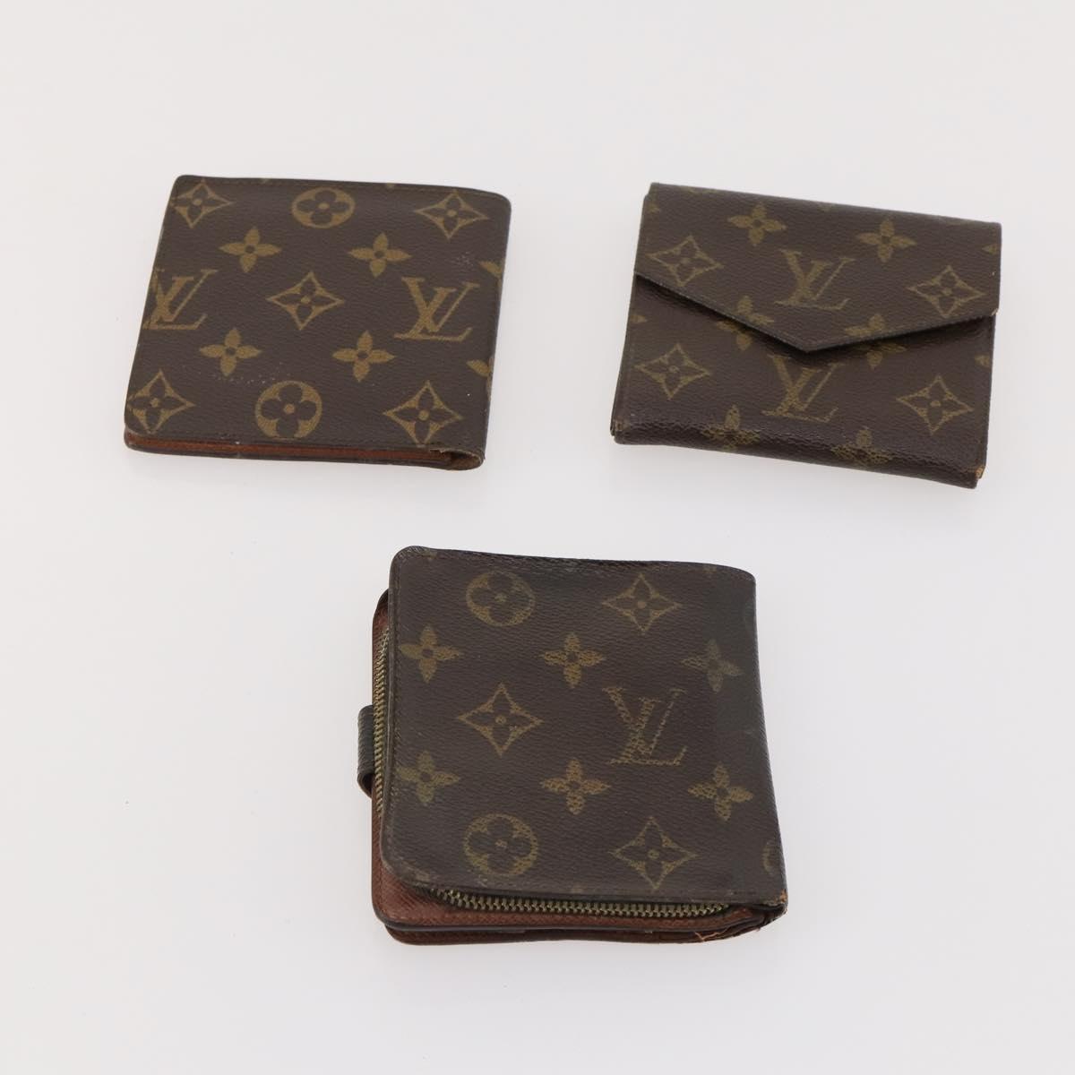 LOUIS VUITTON Monogram Wallet 10 Set LV Auth CB185