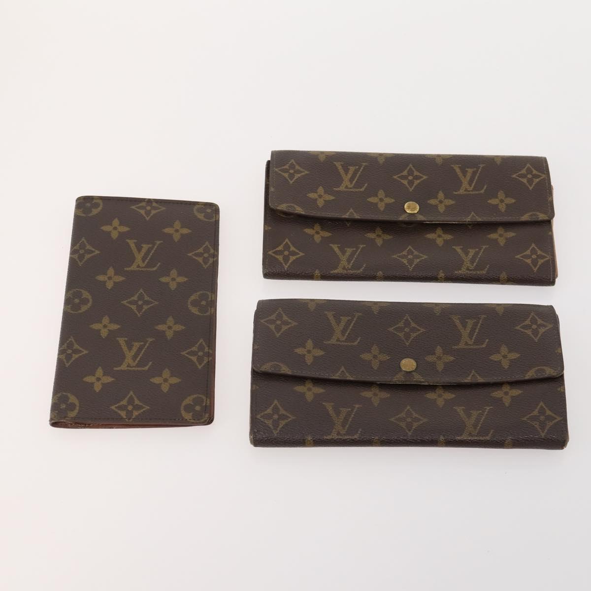 LOUIS VUITTON Monogram Wallet 10 Set LV Auth CB185
